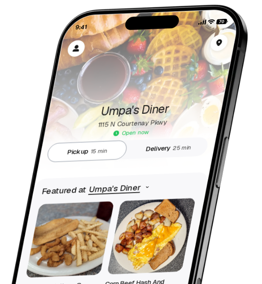 Umpa's Diner app preview